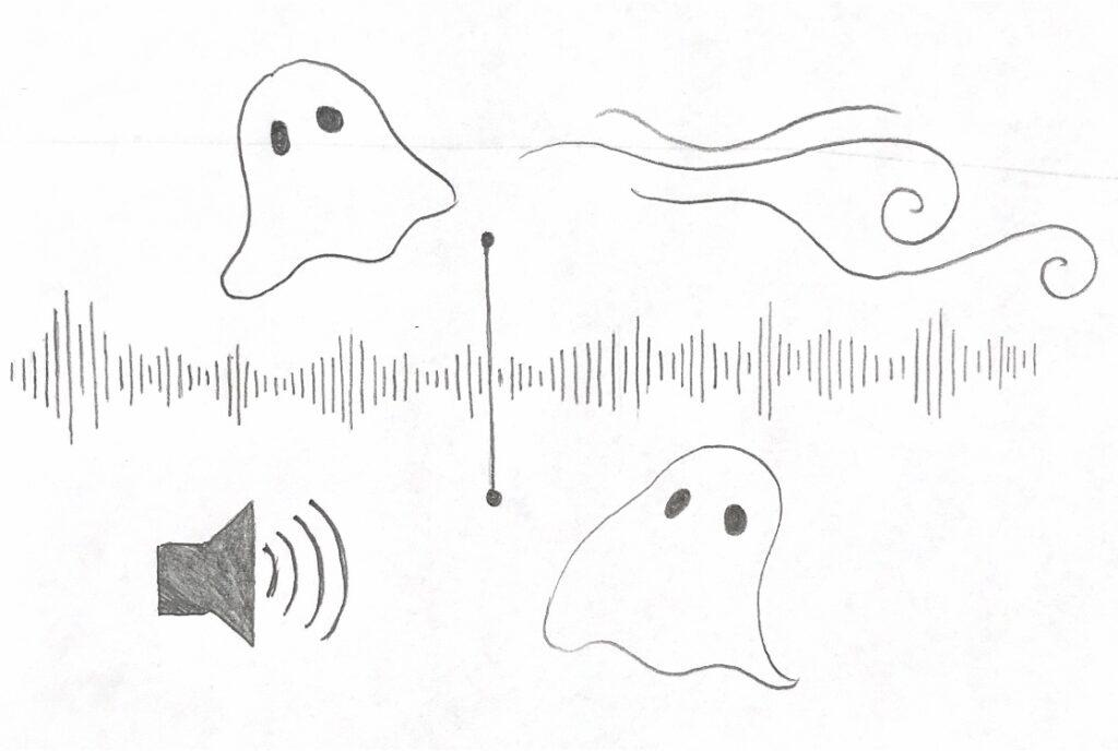 Students edited audio of ghost stories with sound effects.