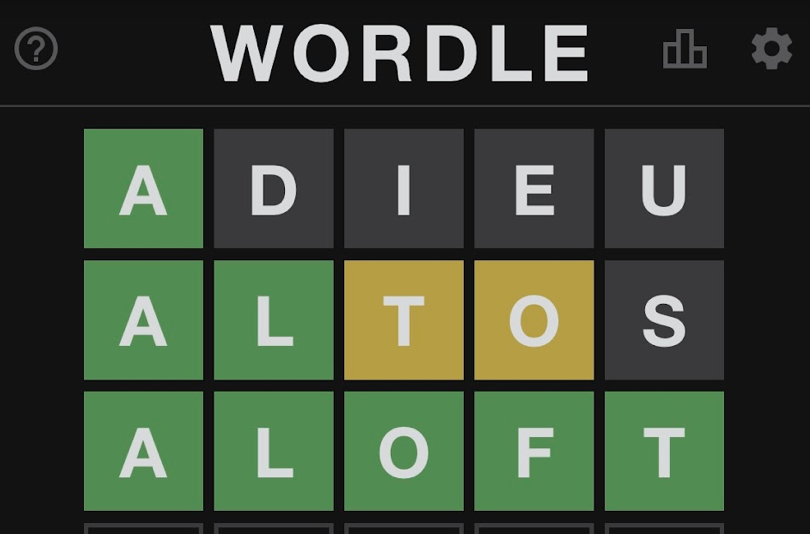 A lucky few guesses allowed me to guess this word in 3 tries.