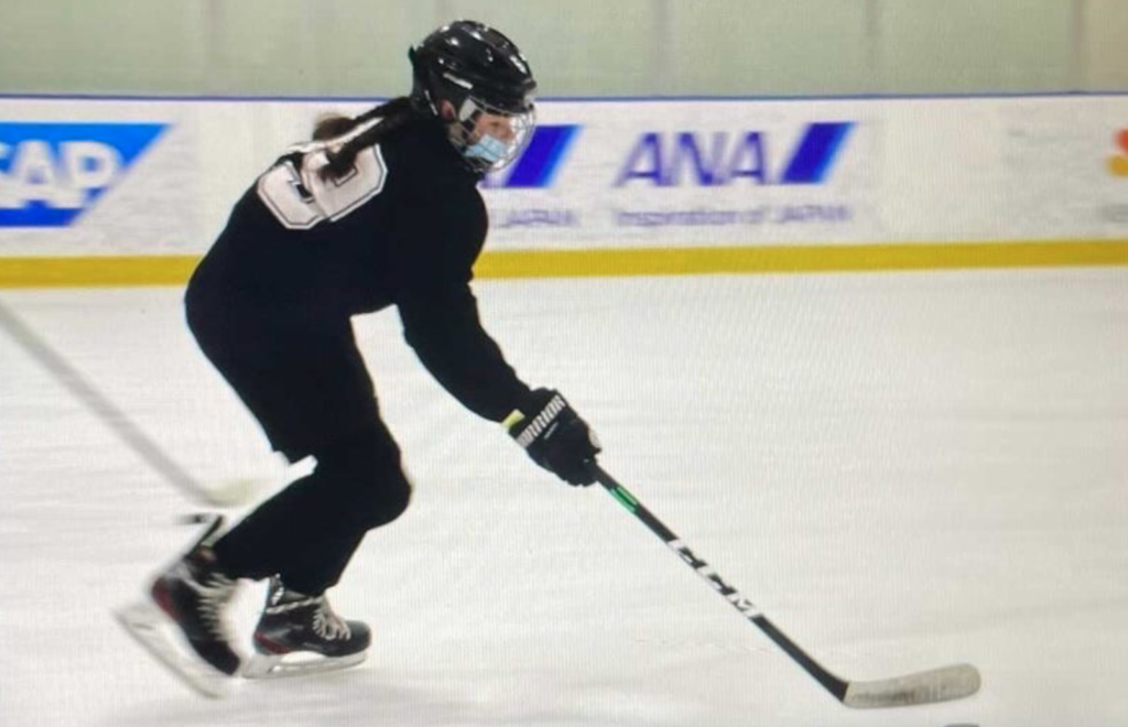 Junior Jenny Campbell practices at the Ice Center in Oakland.