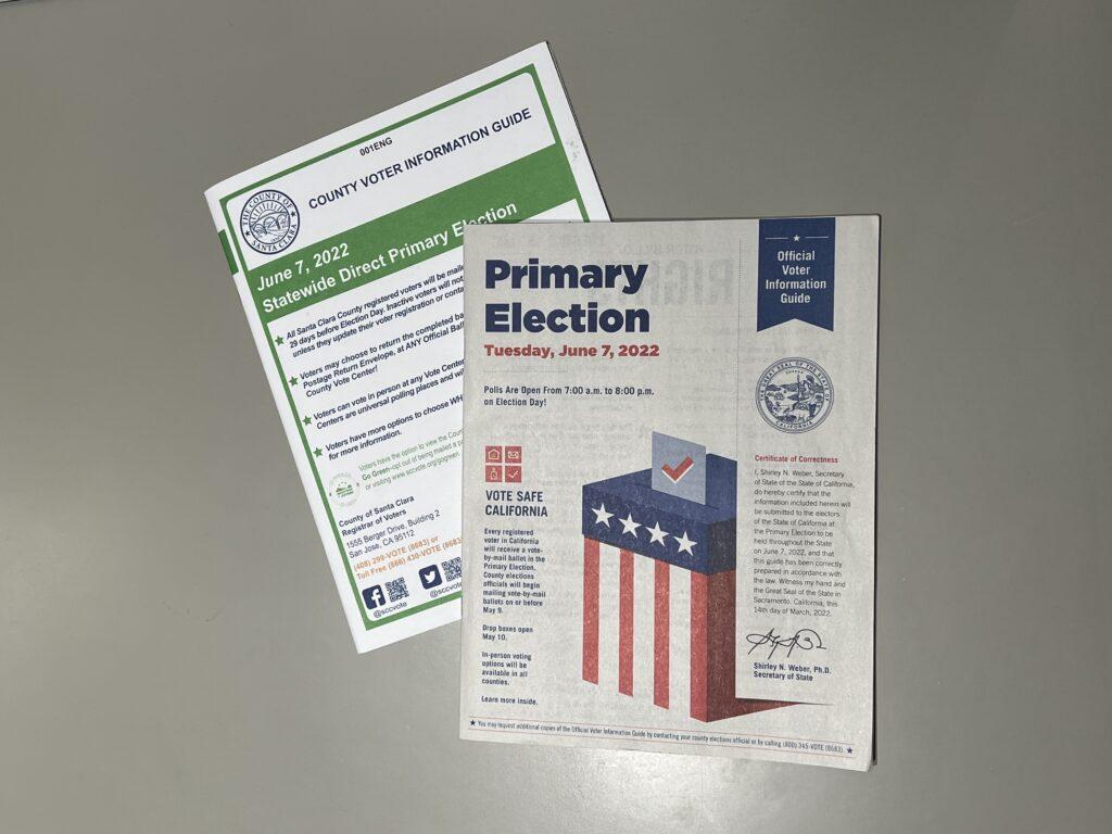 State and county voter information guides sent ahead of California’s June 7 primary election.