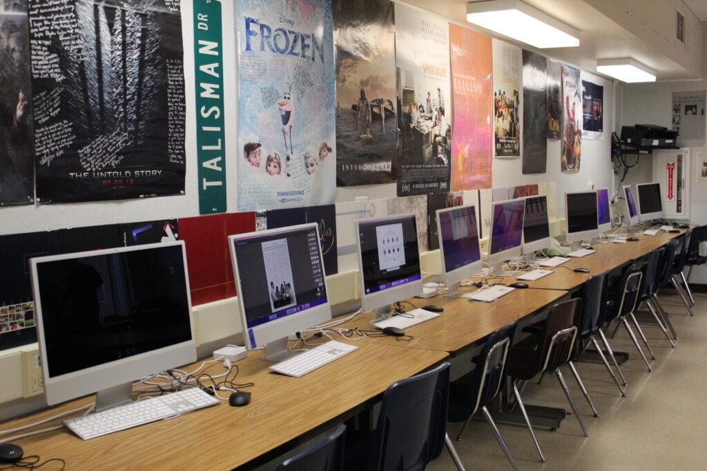 The newly updated computers in Room 303.