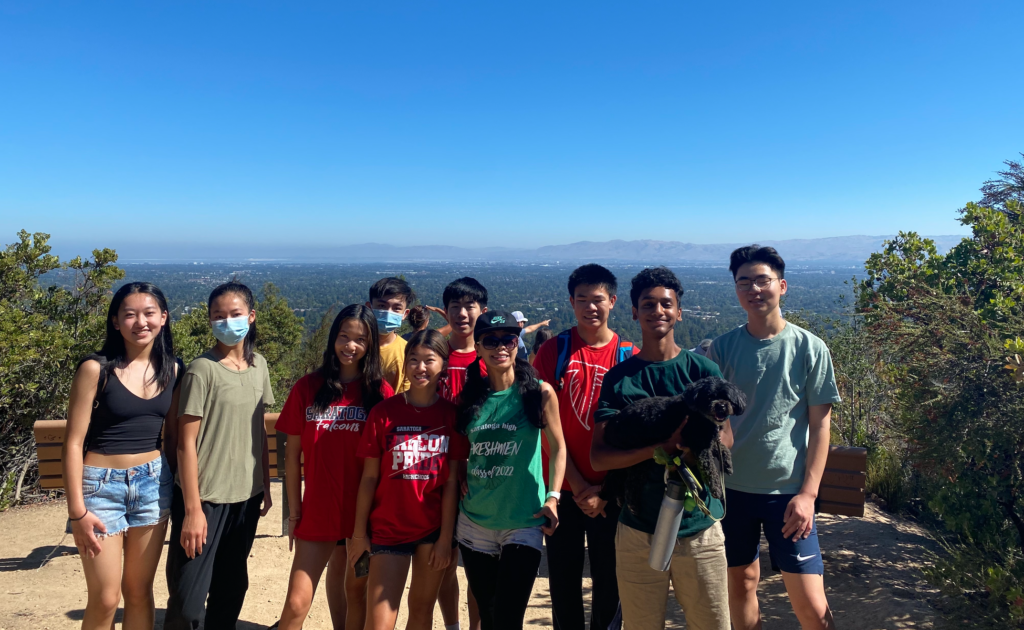 Members of the Green Committee embark on a team bonding hike at Montalvo.