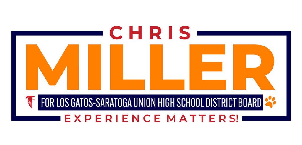 School board candidate Chris Miller’s campaign logo.