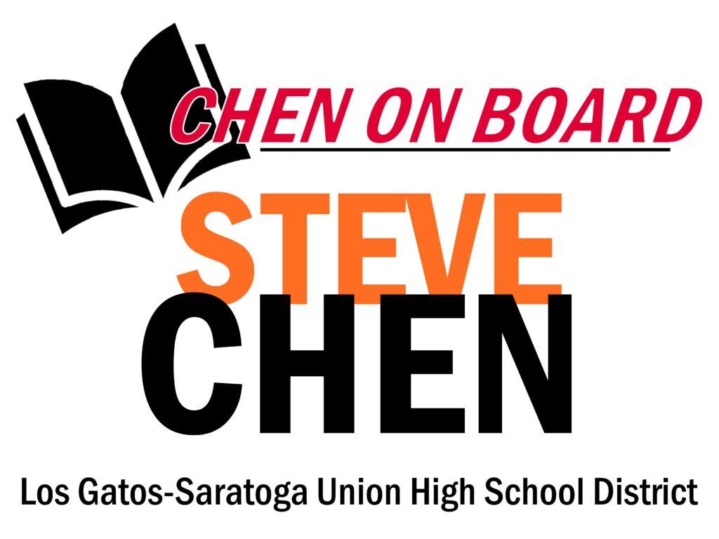 School board candidate Steve Chen’s campaign logo.