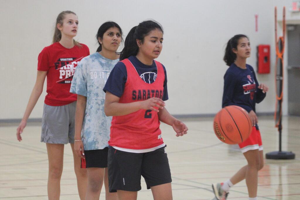 Senior+point+guard+Tanya+Ghai+prepares+to+shoot+during+a+shooting+drill+at+practice.%C2%A0