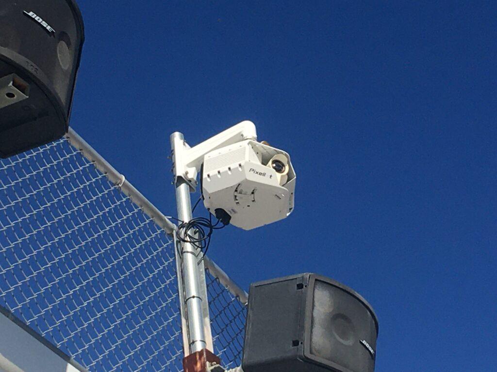 A Pixellot camera installed at the lower field.
