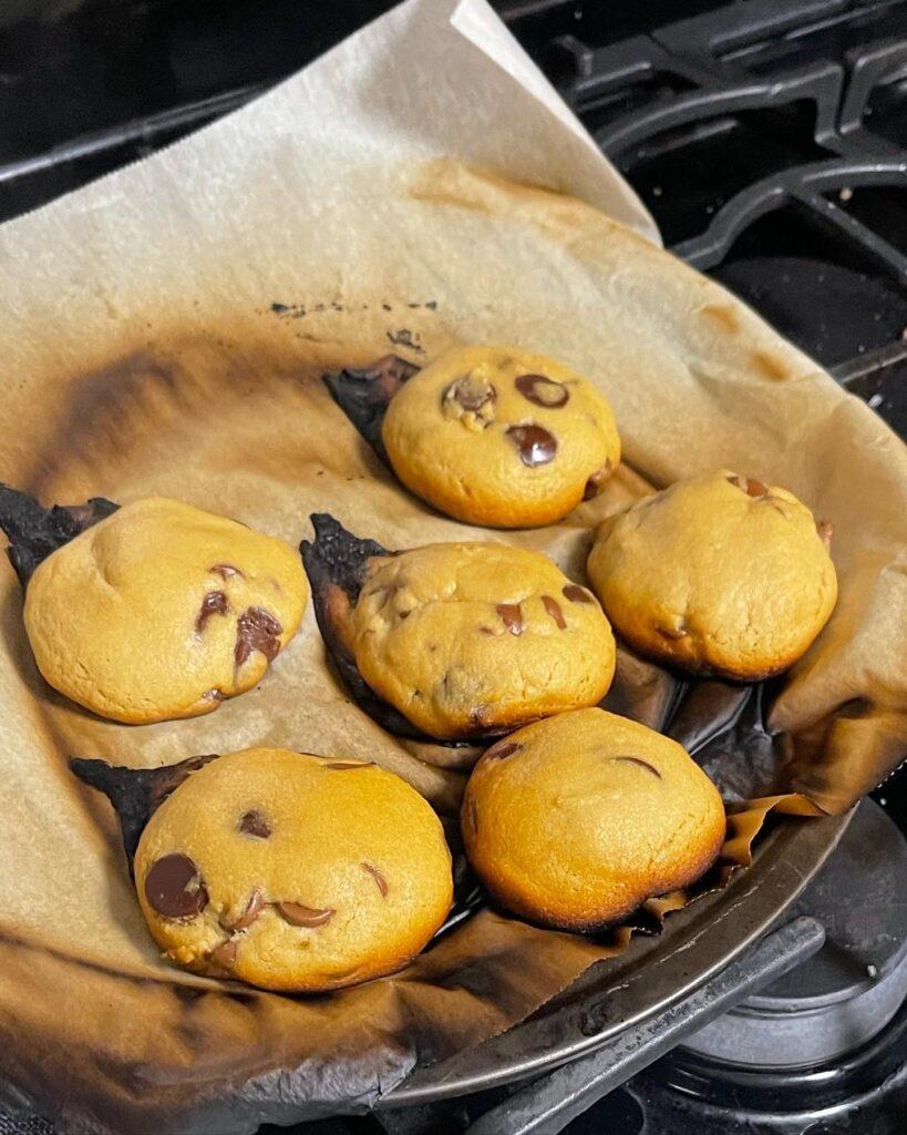 Although not perfect, these delicious half-burnt cookies brought us much joy.