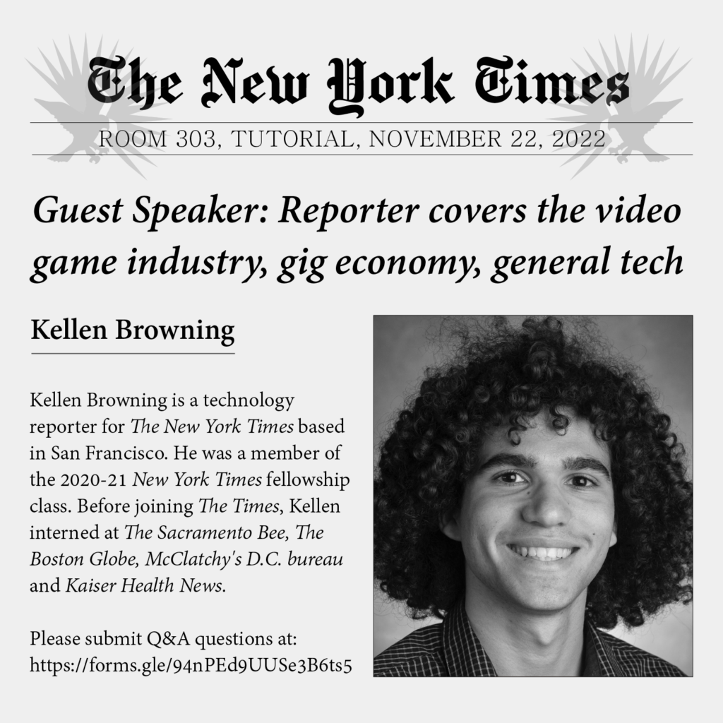 Kellen Browning, who was raised in Davis, has been working at The Times for two years.