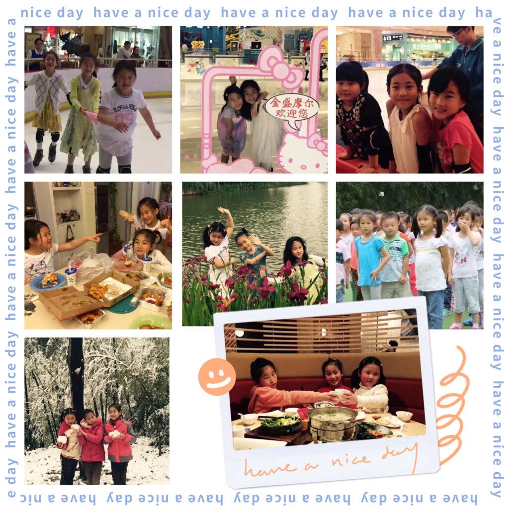 A+photo+collage+of+Sunny+and+her+friends+as+kids.