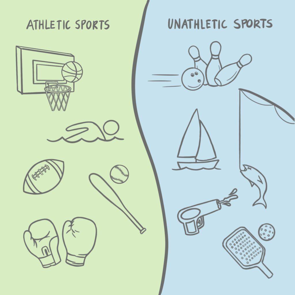 Tired of sweating? Try the sports on the right!