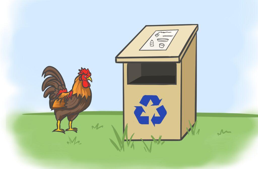 One of Green Committee’s projects last year was creating posters for the trash bins around campus.