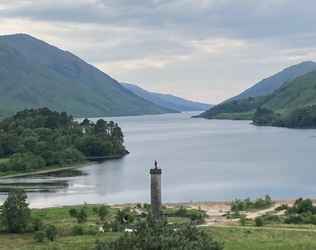  The blue Loch Shiel and the Glenfinnan Monument make visiting the Glenfinnan Viaduct a worthwhile experience.