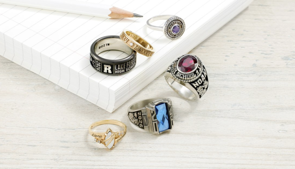  Jostens’ rings are fully customizable and made from real metals.