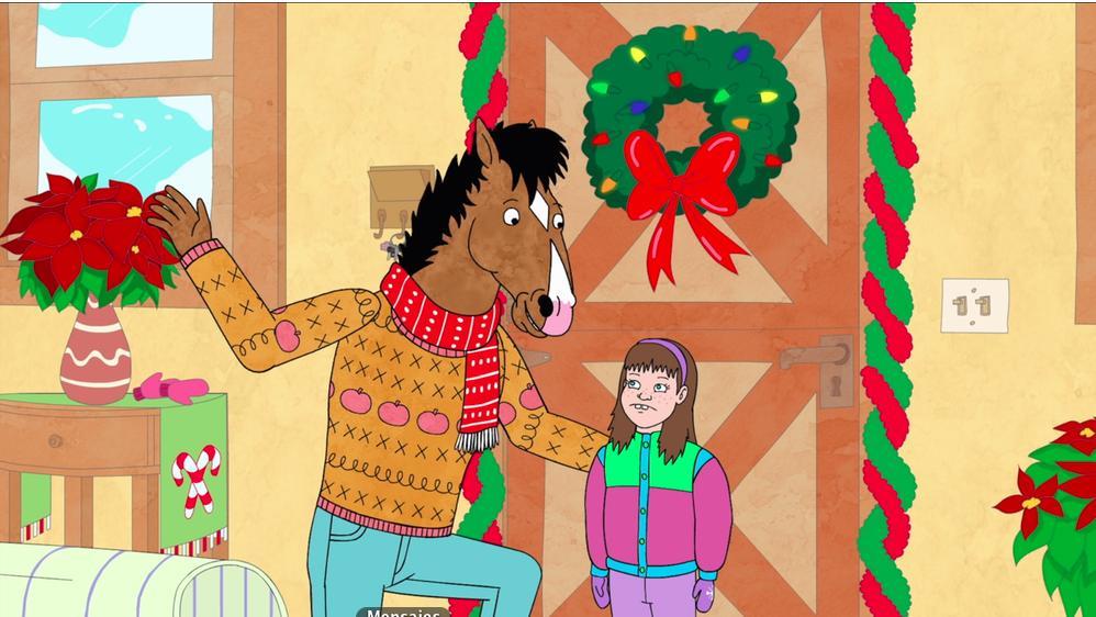 Bojack+gives+the+iconic+%E2%80%9CWhat+is+Christmas%3F%E2%80%9D+speech+to+Sabrina.