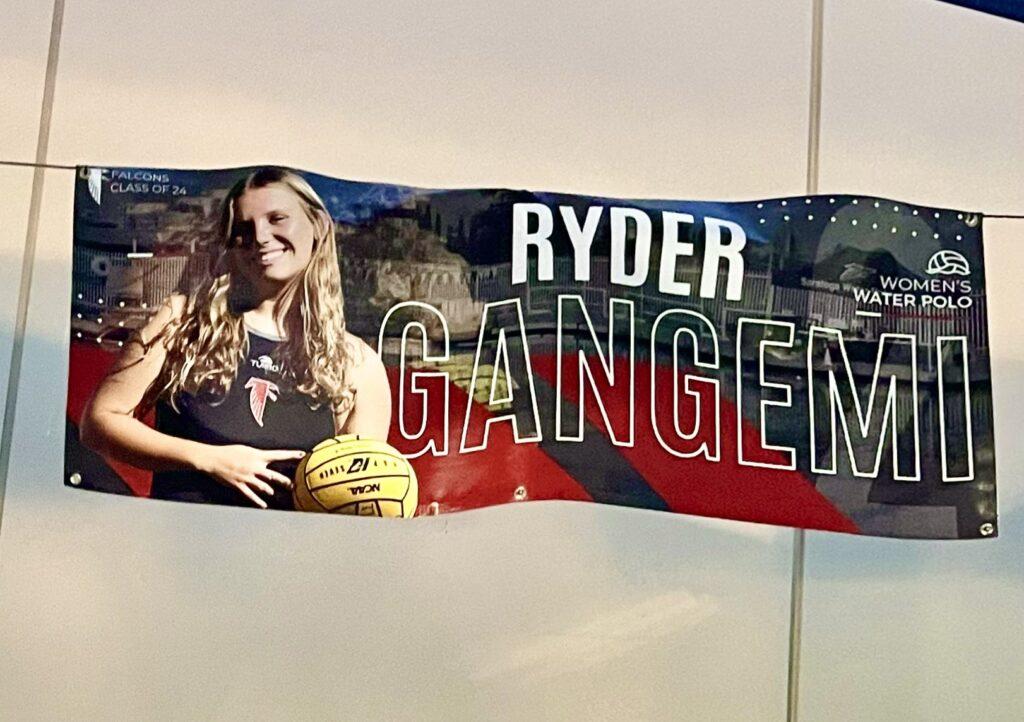 Senior poster of girls’ varsity team captain senior Ryder Gangemi