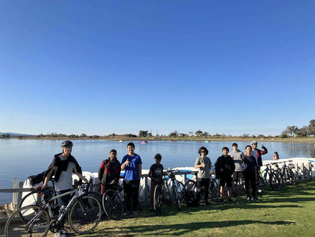 Saratoga Bike Club members rode to Shoreline on Nov. 25, 2023.