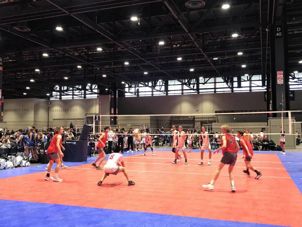  I passed the volleyball in an AAU (Amateur Athletic Union) tournament in Chicago on Nov. 19, 2022.
