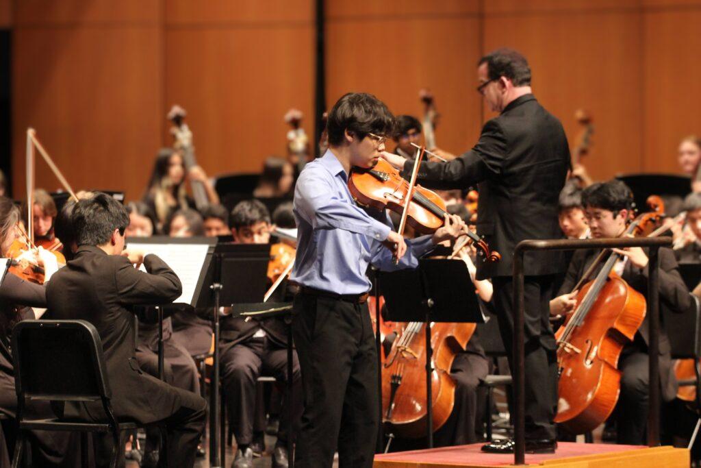 Junior violist David Kim performs his concerto on March 7 in the McAfee Center.