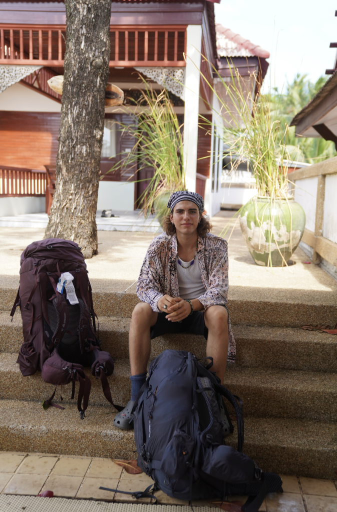 Julian Berkowitz-Sklar takes a short break at a beach house in Koh Samui, Thailand.