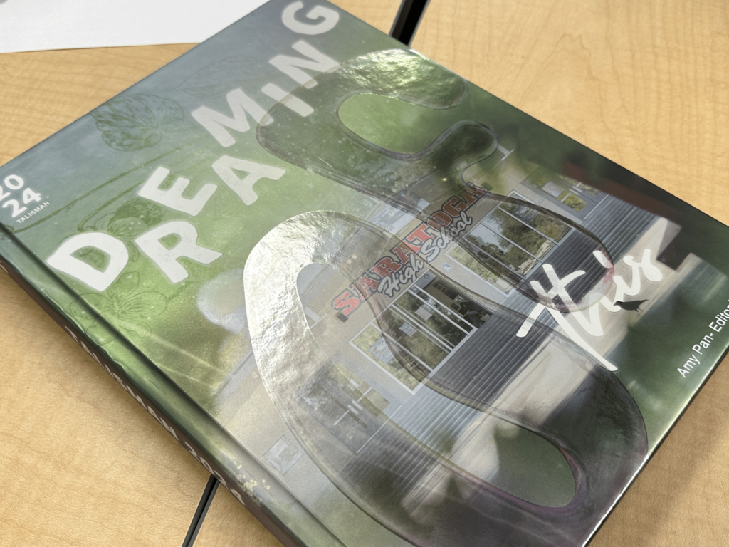 The 2023-2024 yearbook printed with the yearbook company Walsworth.