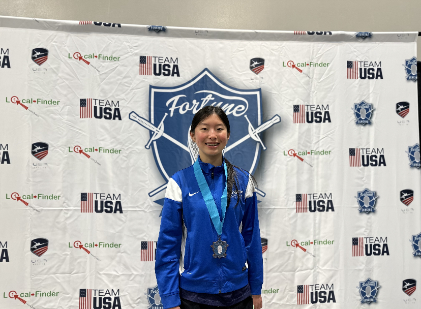 In March 2024, freshmen Kayley Ren placed seventh out of 94 fencers at the Fortune Fencing Super Youth Circuit in Ontario, Calif.