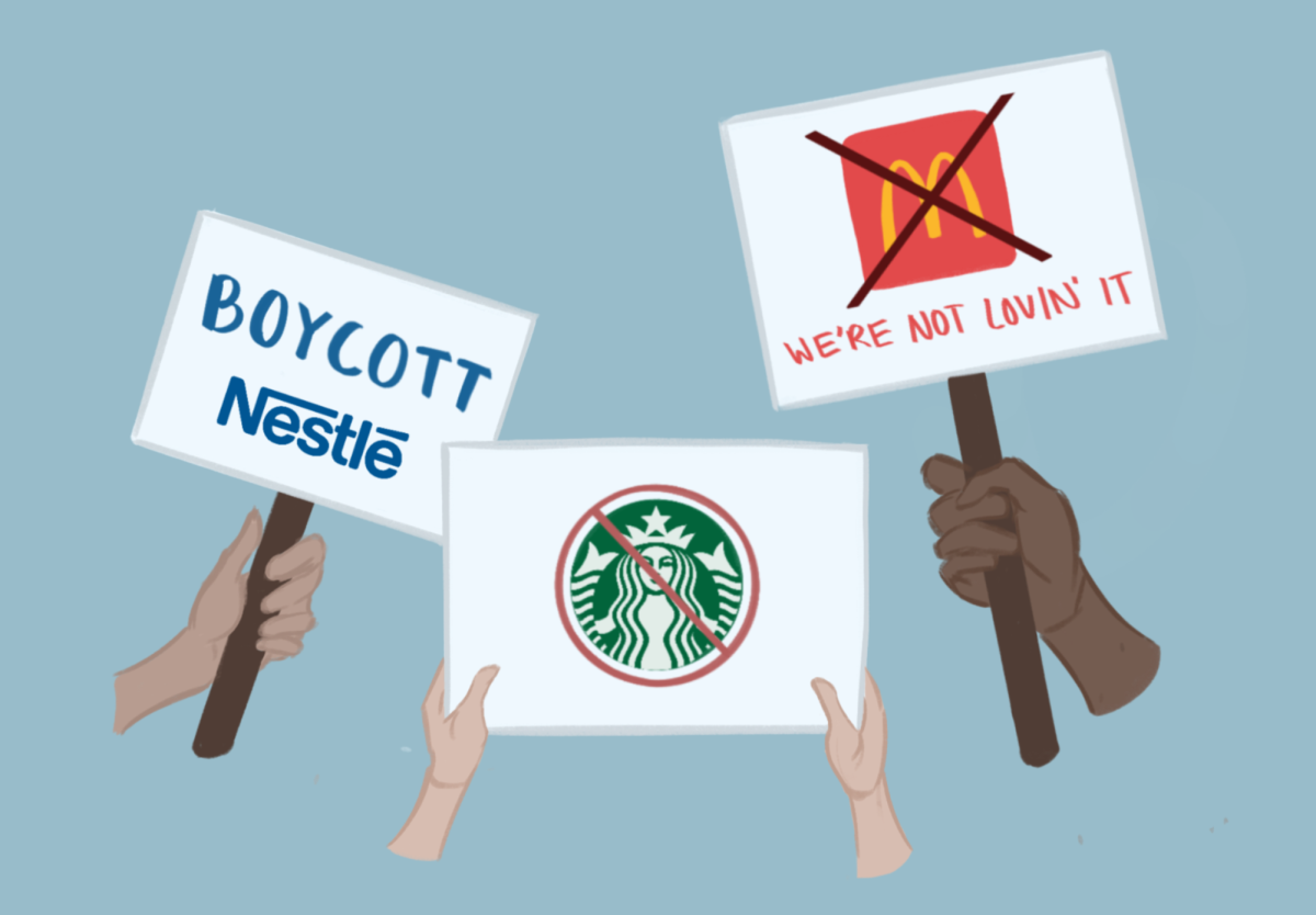 Boycotting of large brands like Starbucks, McDonalds, and Nestle have been at the forefront of social movements.