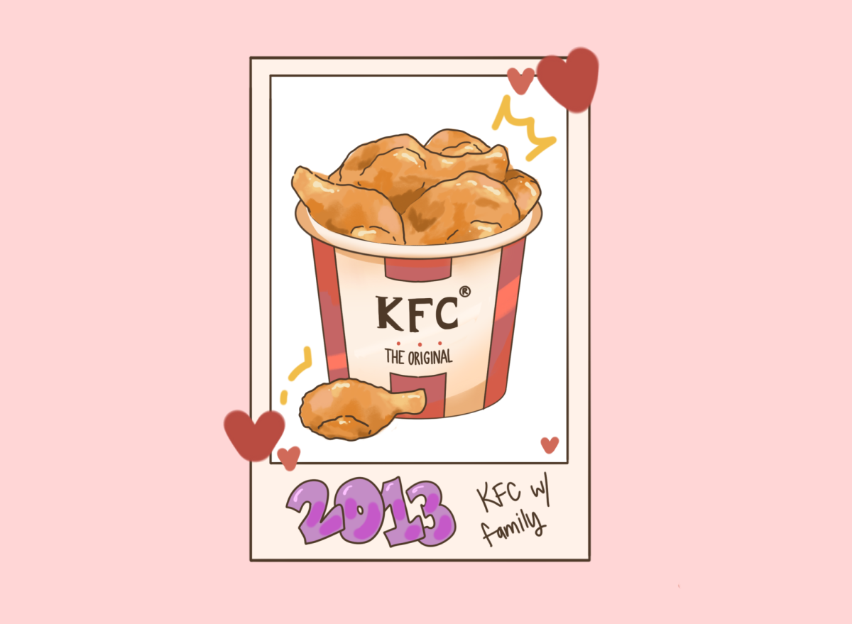 If I were to keep one polaroid in my room, it would be KFC from first grade.