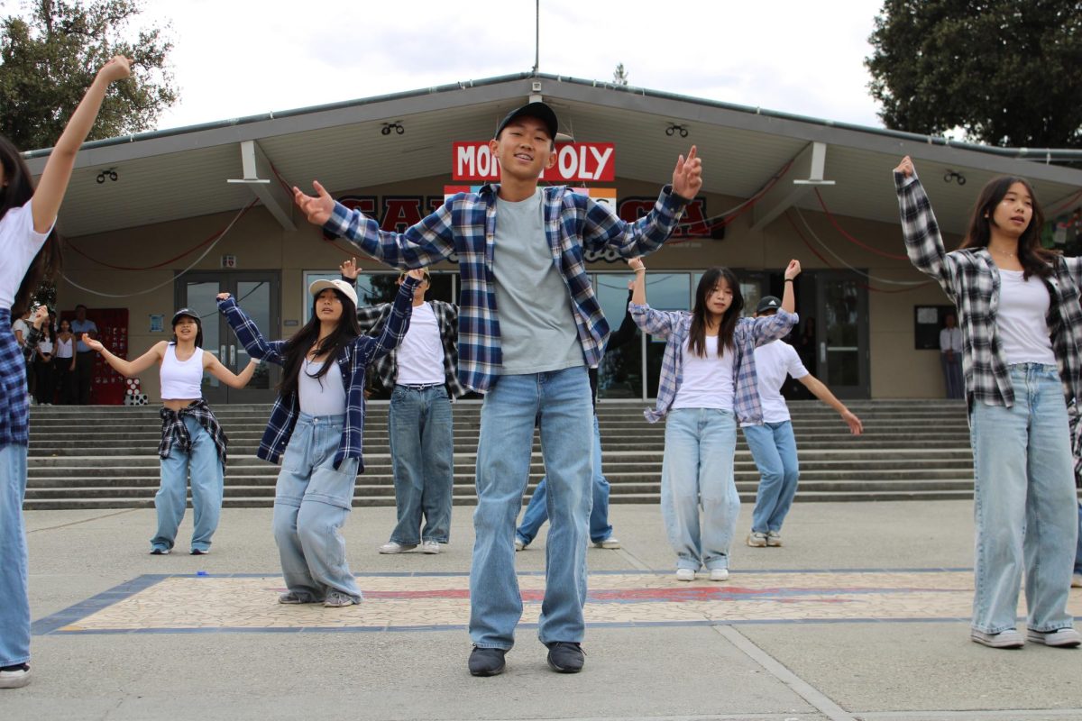 Sophomore Joseph Zhao dances to “How Sweet” by NewJeans during the K-Pop dance.