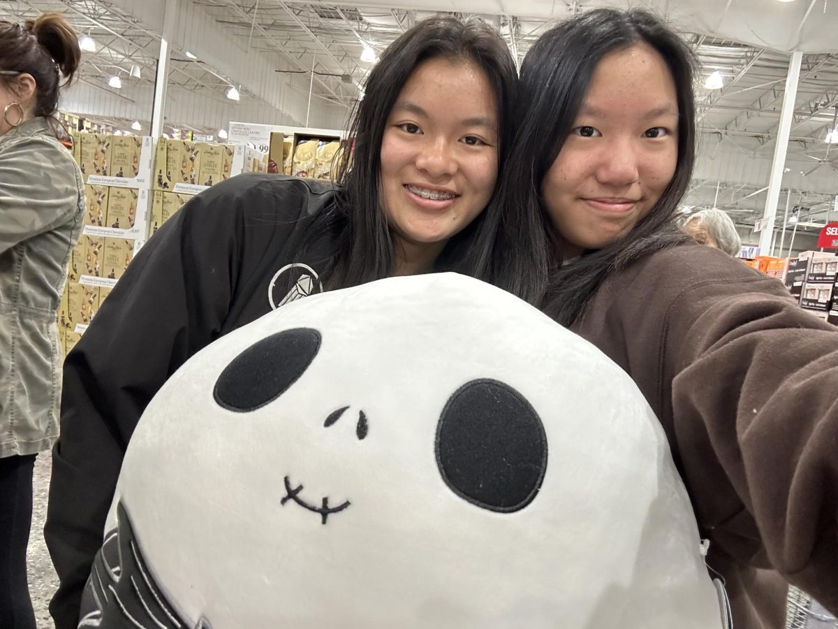 We went to Costco to review their Halloween selections and were immediately drawn to this adorable squishmallow.
