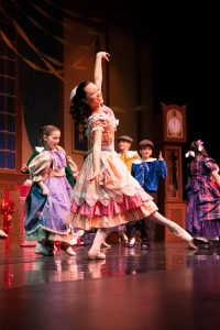 Sophomore Lauren Song performs as Clara in Los Gatos Ballet’s production of “The Nutcracker.”
