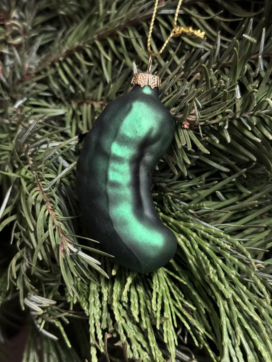 The annual Christmas pickle tradition continues this year.