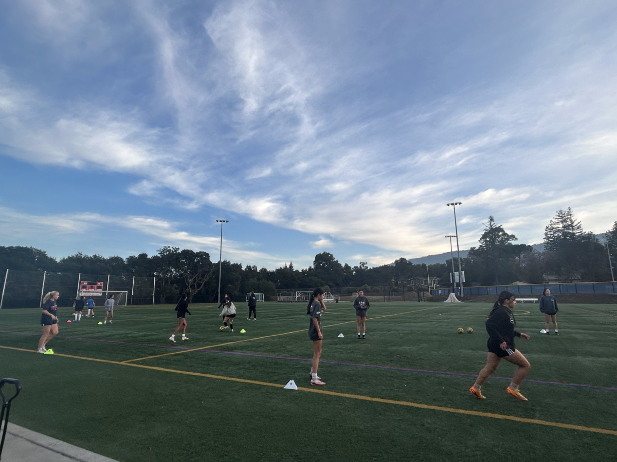 The girls practicing for their upcoming season
