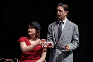 Playing Grace Fryer and Tom Kreider respectively, senior Kat Aldrete and junior Larry O’Brien star in the SHS ‘Radium Girls’ fall play.
