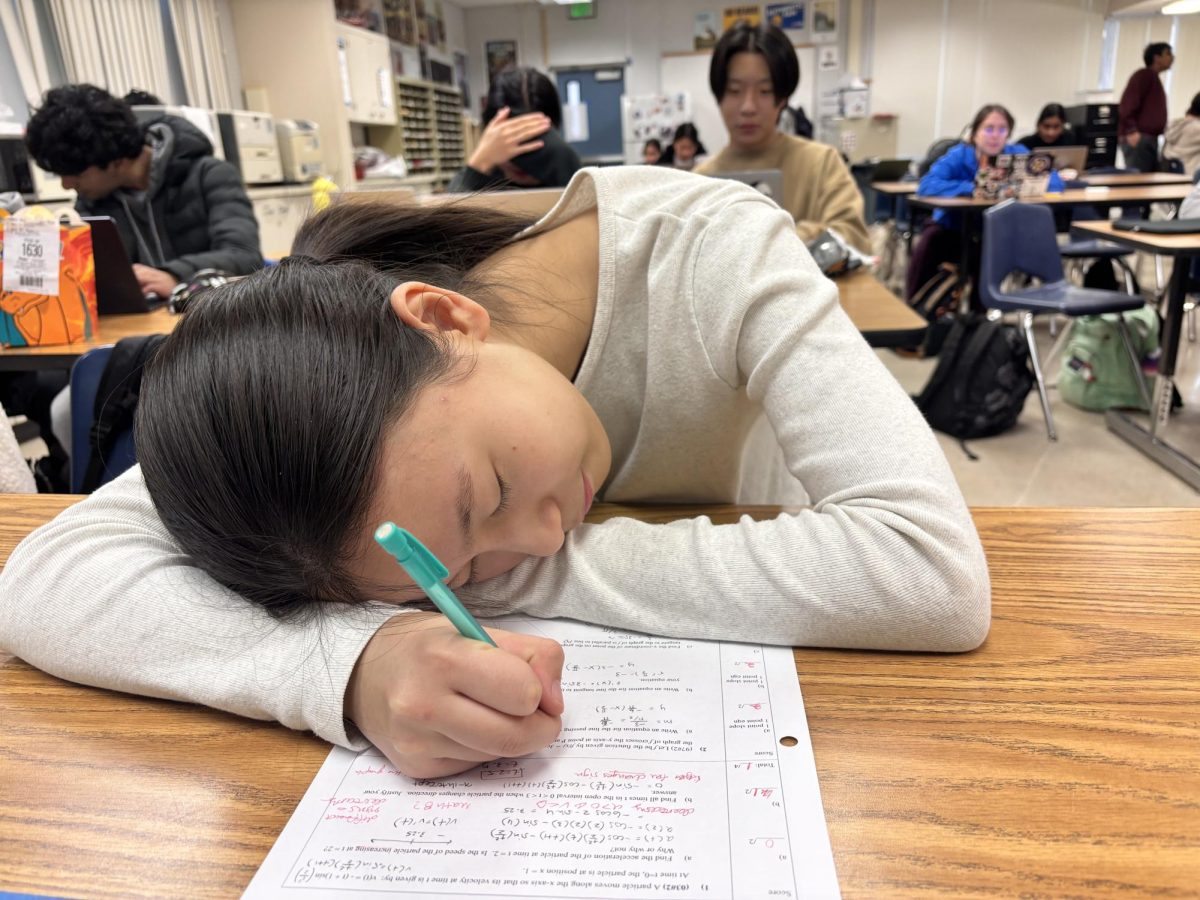 Ruiyan Zhu sleeping in the Note Taking pose