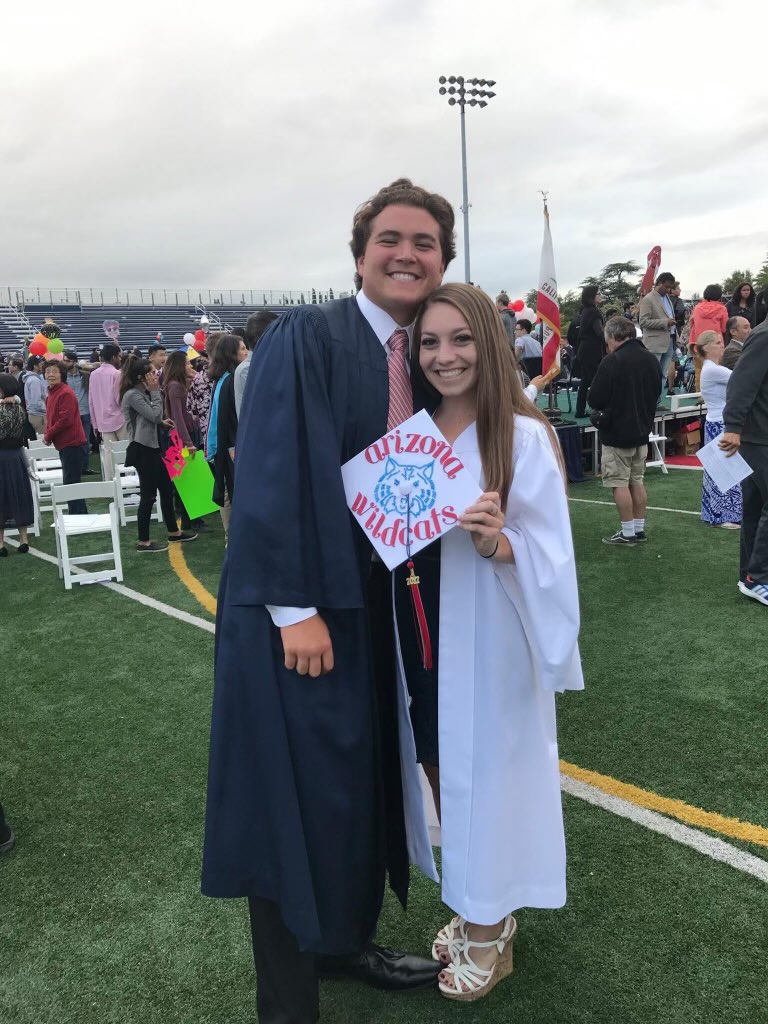 Ramirez and Miller-Ramirez on the day of their high school graduation.