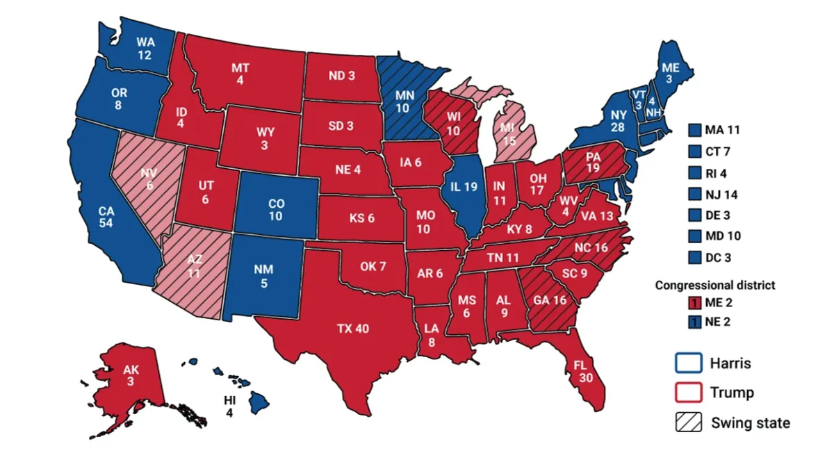 2024 electoral map