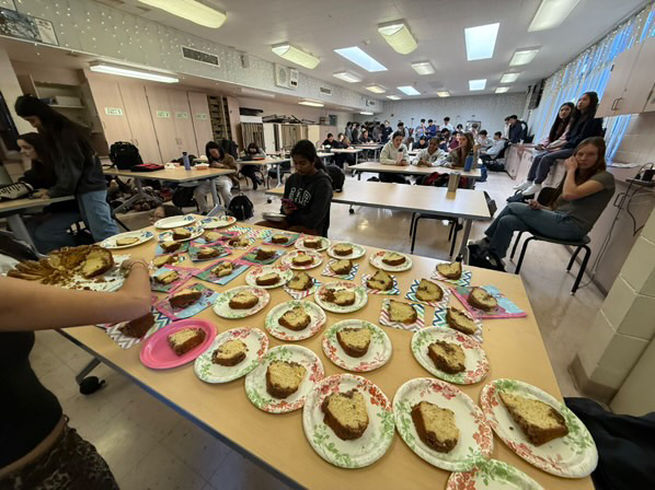 Club officers provide homemade baked goods for members to enjoy.
