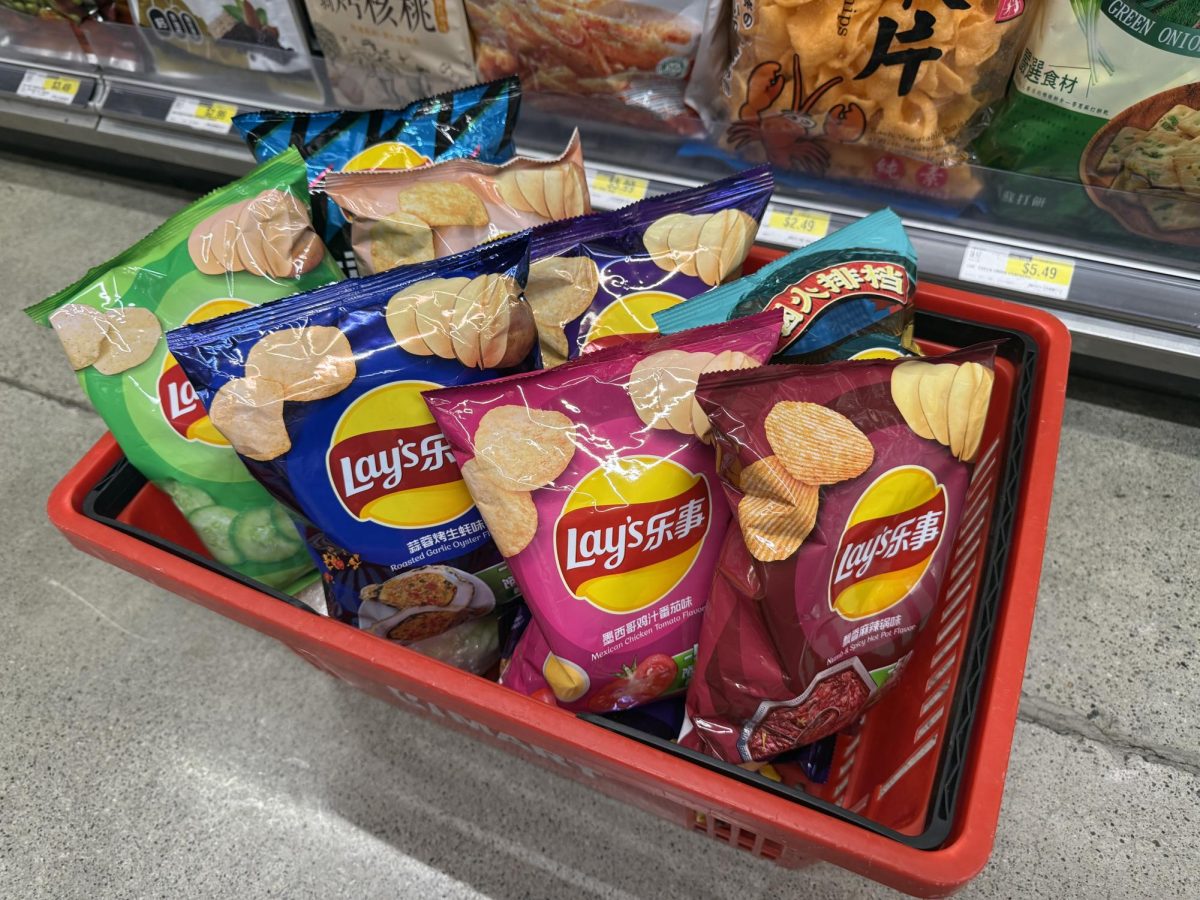 Our H-Mart shopping basket.
