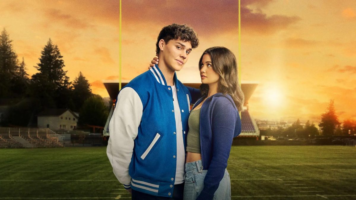 The movie covers a budding romance between a star quarterback and cheerleader.