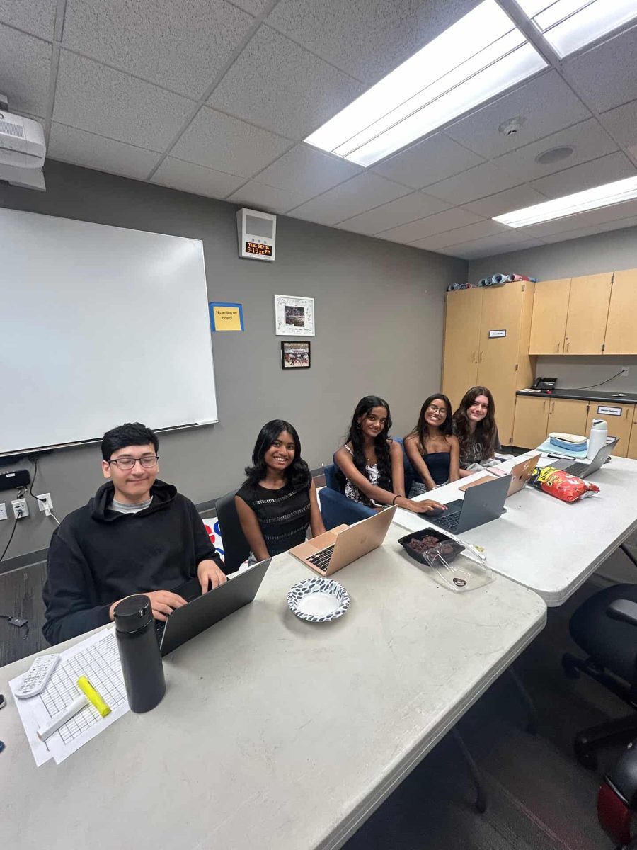 Mock Trial officers conducting tryouts on 9/16.