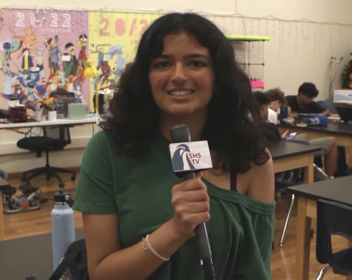  Courtesy of SHSTV
Aradhita Singh reports for SHSTV on May 28.