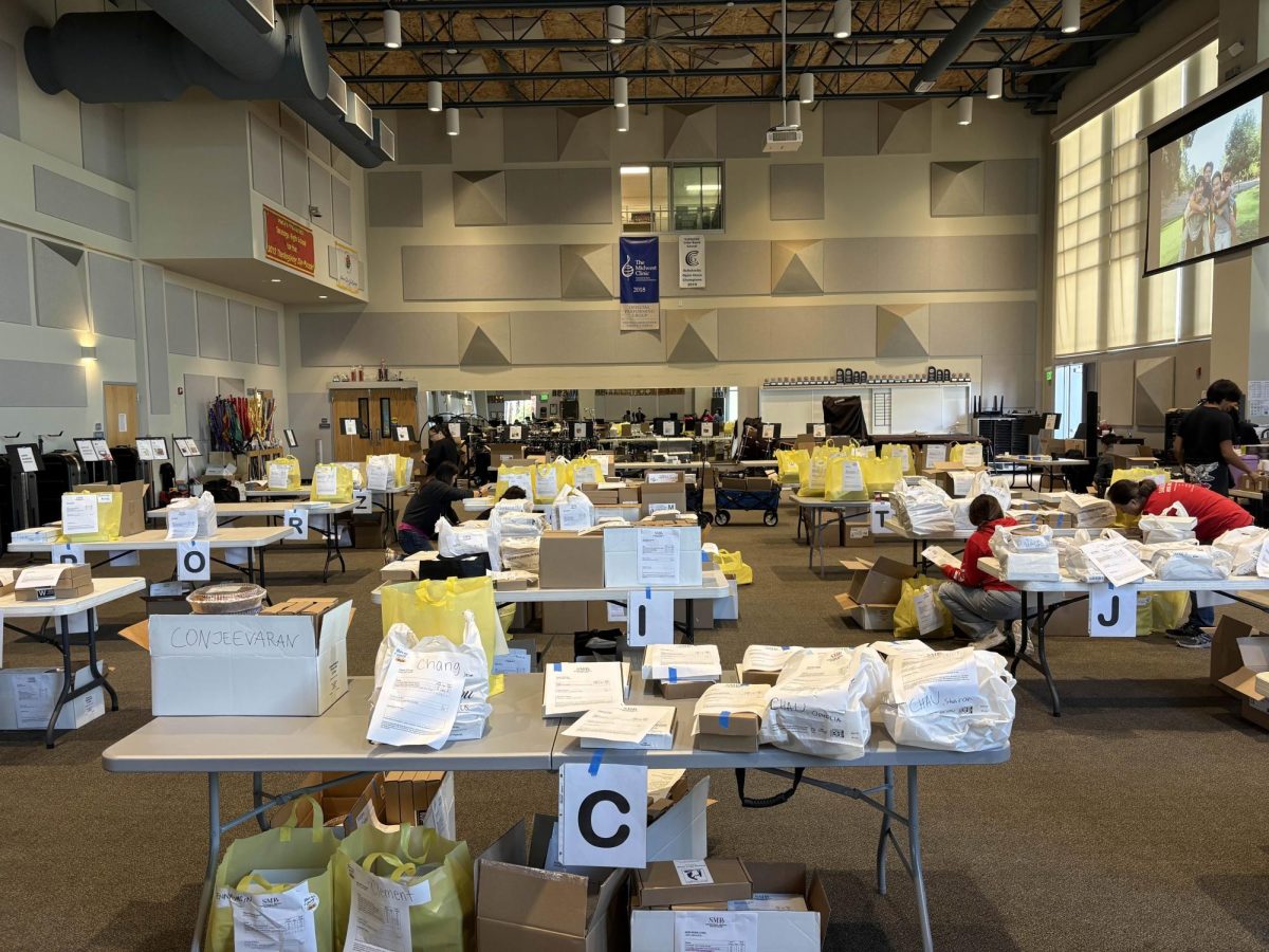 This year’s cookie dough sale orders stretched across the entire music building.