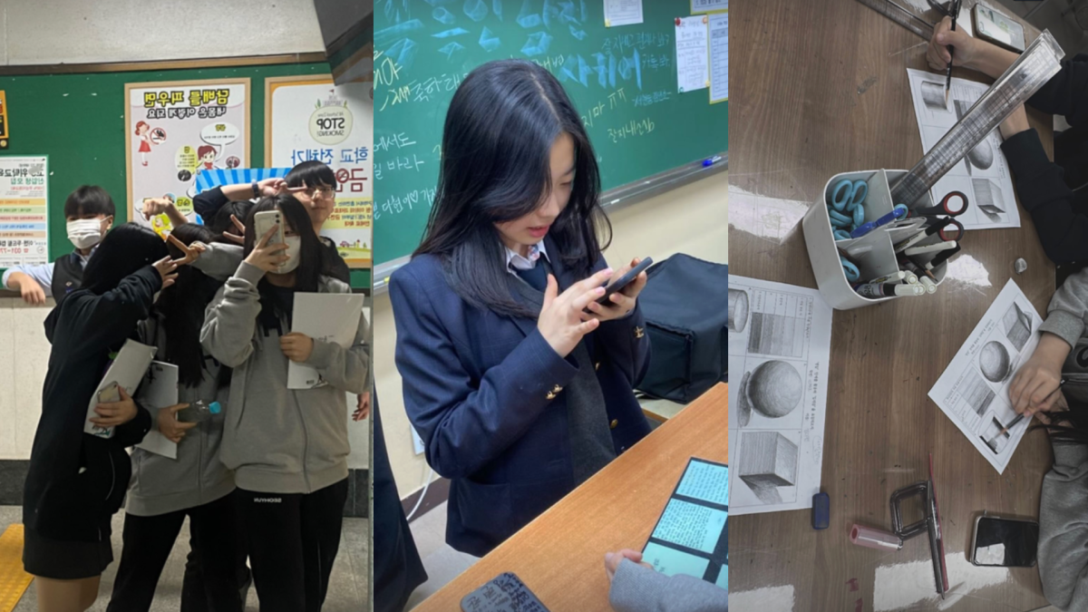 Snapshots of senior Dayhun Kim’s academic life in Korea, her friends, school uniform and school life.