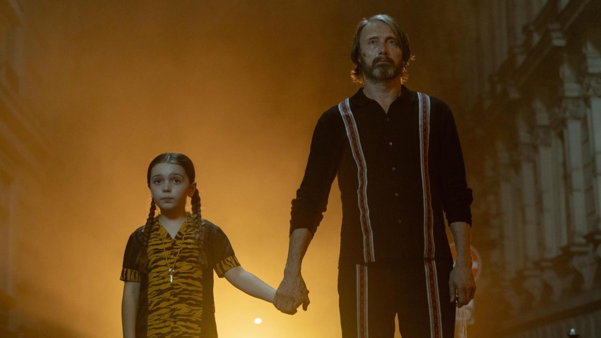  Courtesy of IMDB
“Dust Bunny” stars Mads Mikkelsen as hitman Resident 5B and Sophie Sloan as 10-year-old Aurora. 