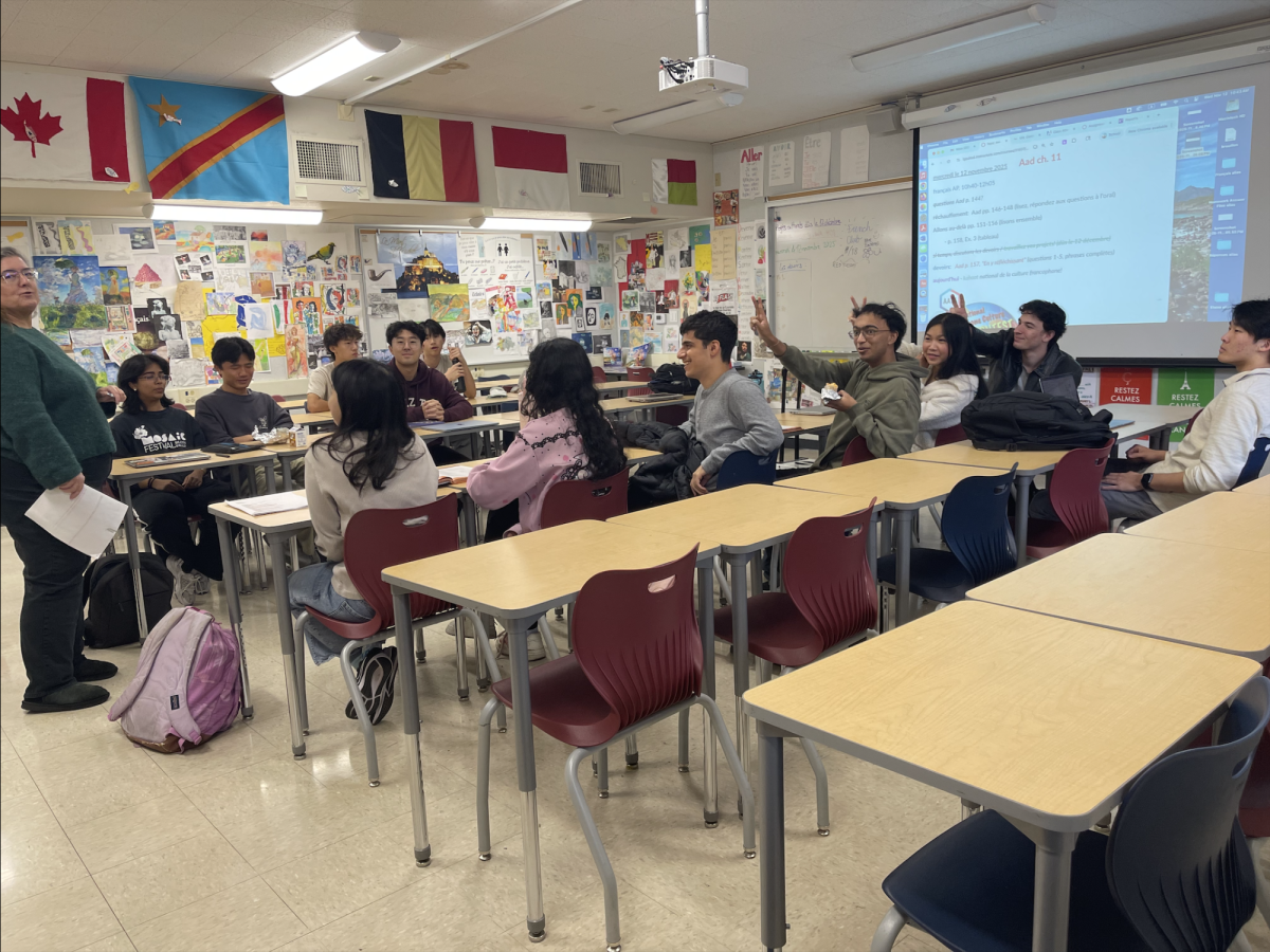 While AP French students read challenging texts on a regular basis, the script of this play was the most difficult yet.