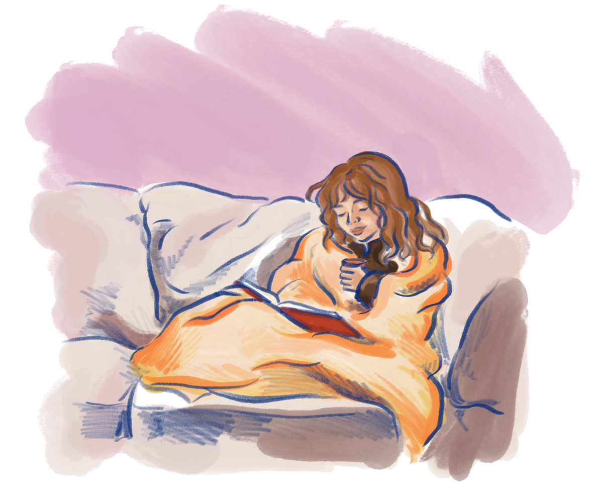 Combining different tactics create the perfect cozy afternoon. 