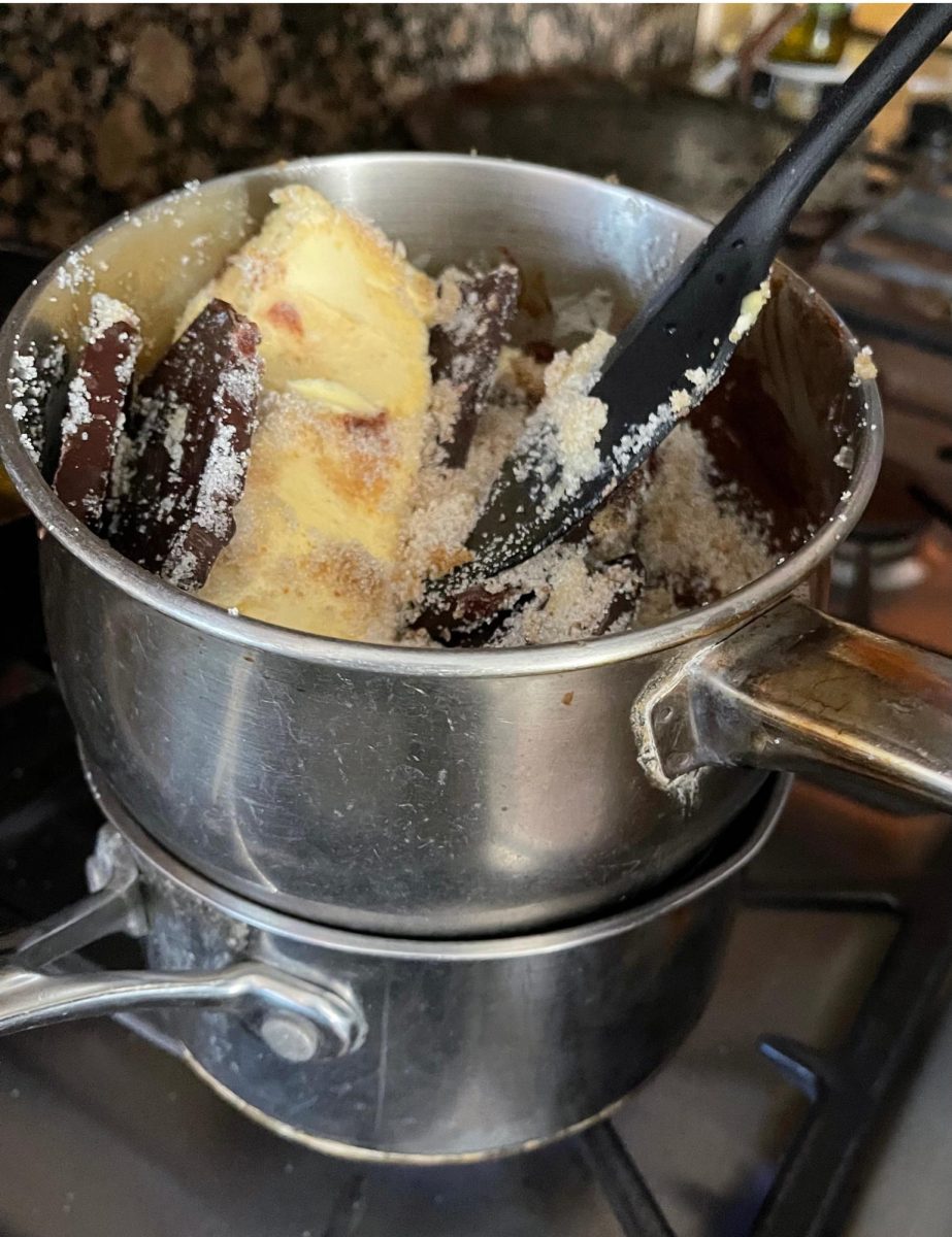 The melting process did not look very appetizing in its early stages.