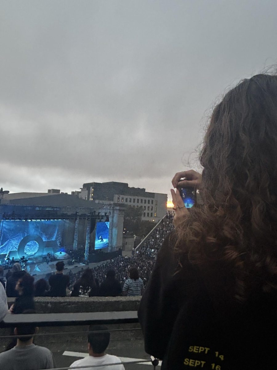 
 Courtesy of Emily Haworth

Haworth photographing The Marias at the William Randolph Hearst Greek Theatre on July 21.