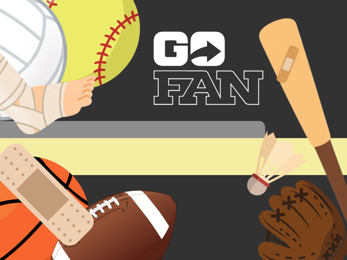 The athletic department is using GoFan to hire athletic trainers for games.
