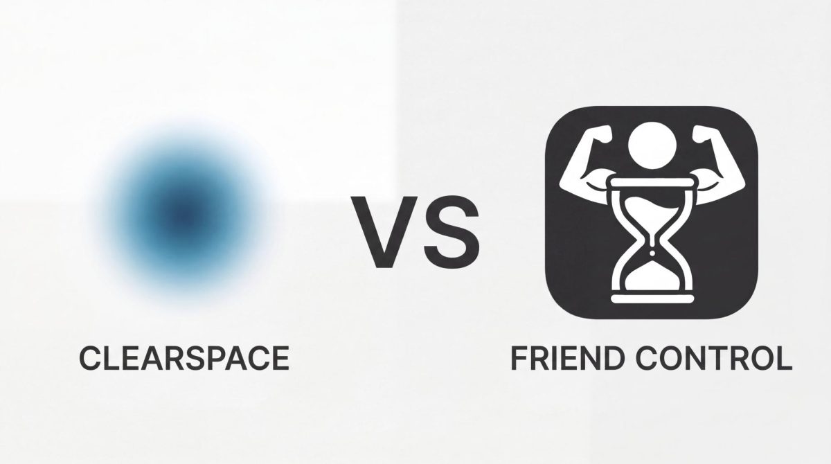 Clearspace and Friend Control go head-to-head as leading screen time management apps.